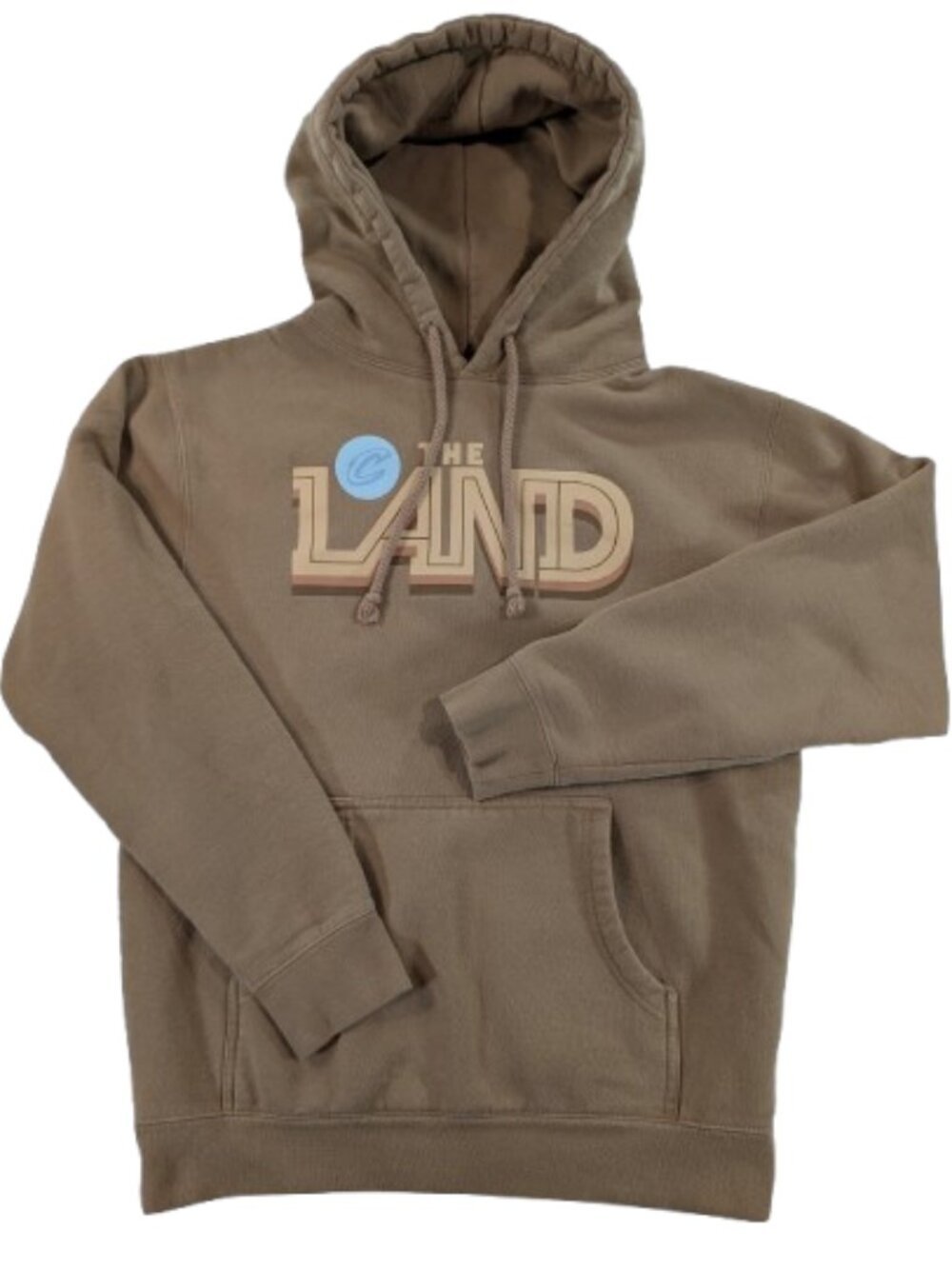 Cleveland Cavaliers "The Land" Beige Hoodie Small Cavs Teamshop Exclusive‎